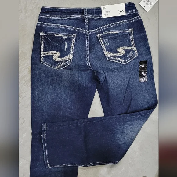 Silver Jeans Dark Indigo Denim - Picture 2 of 4